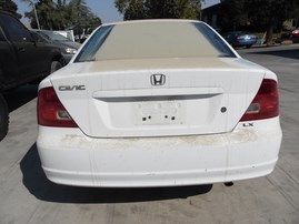 2001 HONDA CIVIC LX WHITE 1.7L AT 2DR A17696